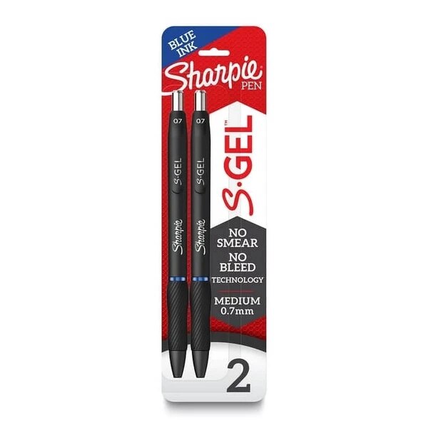 Sharpie S-Gel 7mm Blue 2Pk